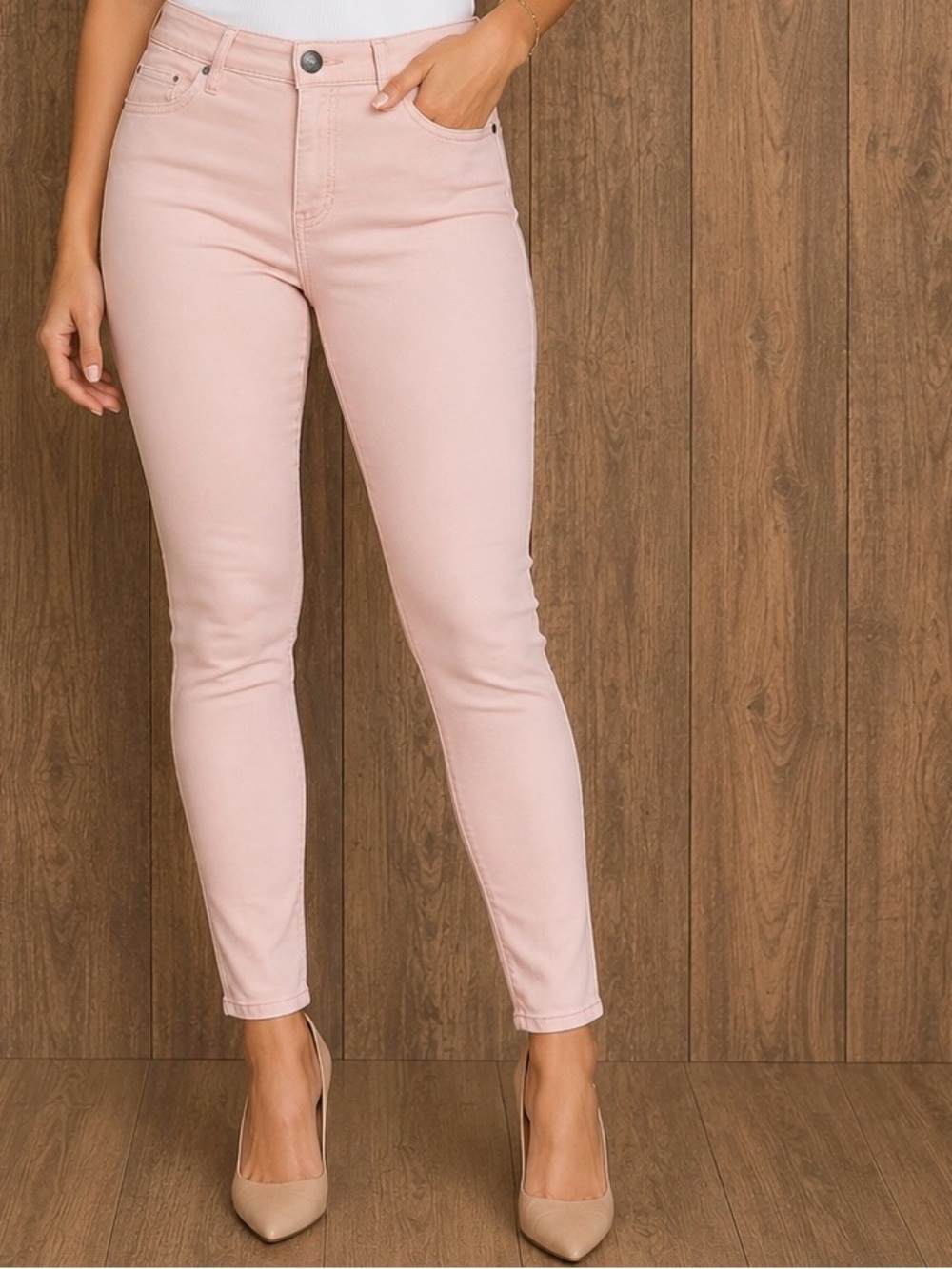 Buffalo David Bitton High-Rise Skinny Jeans - Blush Pink Size 6